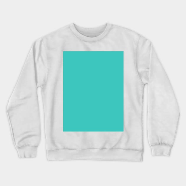 Minimal Solid Neon Blue Color Tone Crewneck Sweatshirt by Merch ArtsJet